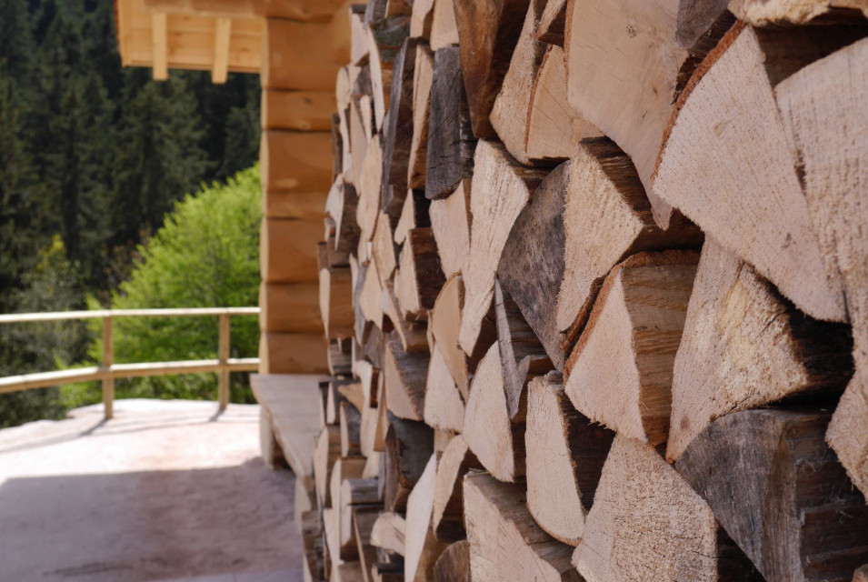 Schloßberghütte Aussenansicht Impression Holz