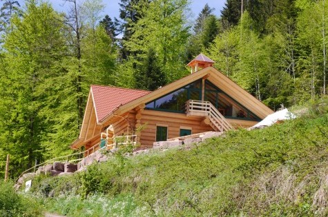 Schloßberghütte Aussenansicht von unten