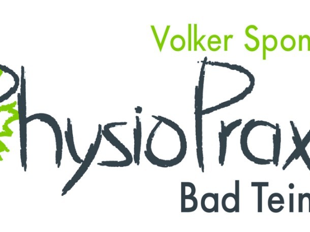 Logo der PhysioPraxis Volker Sponagel in Bad Teinach mit stilisiertem grünen Ahornblatt